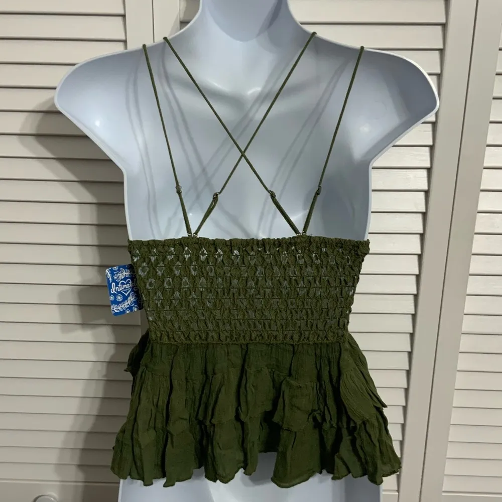 Free People NWT  Adella Green Cami Size XS - Image 2