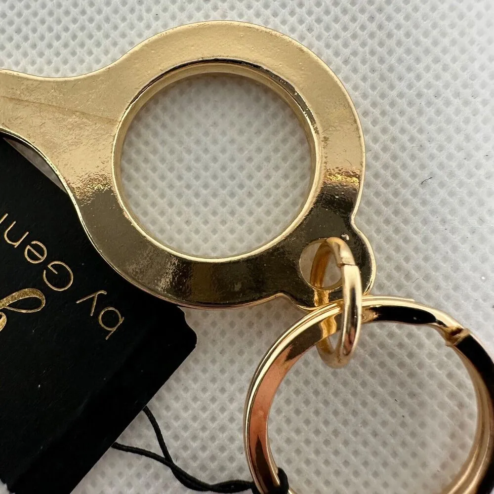 Gennaro Gold Tone Touchless Door Opener Pull Tool Keychain - Image 4