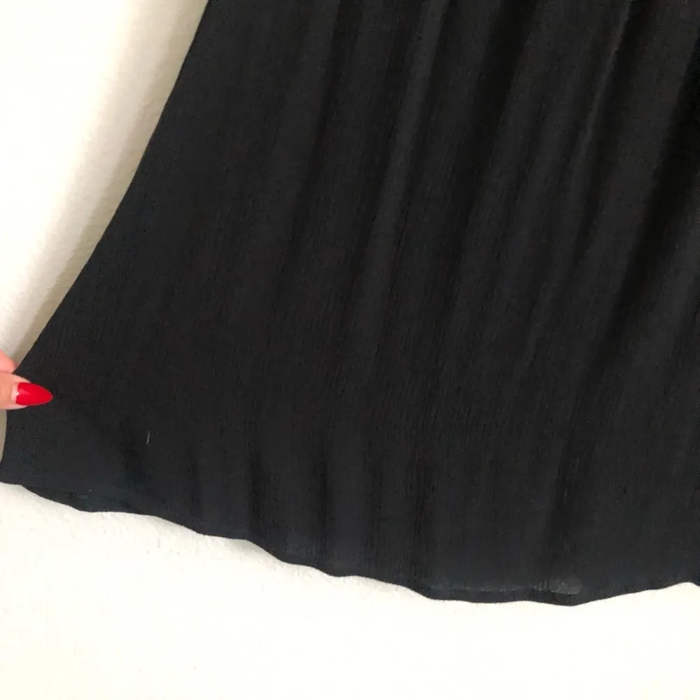 . Black Ruffled Dress. Size Medium - Image 5