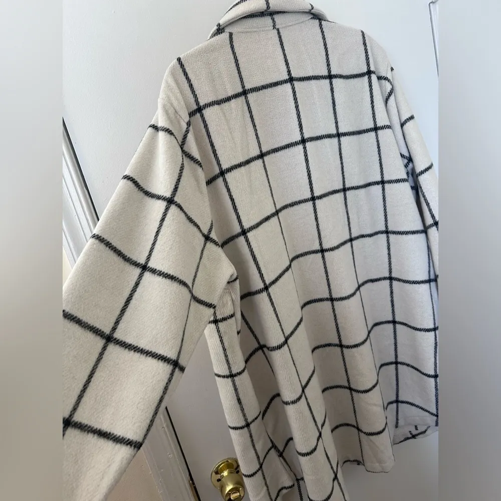 MELLODAY  plaid long line shacket size2X - Image 9