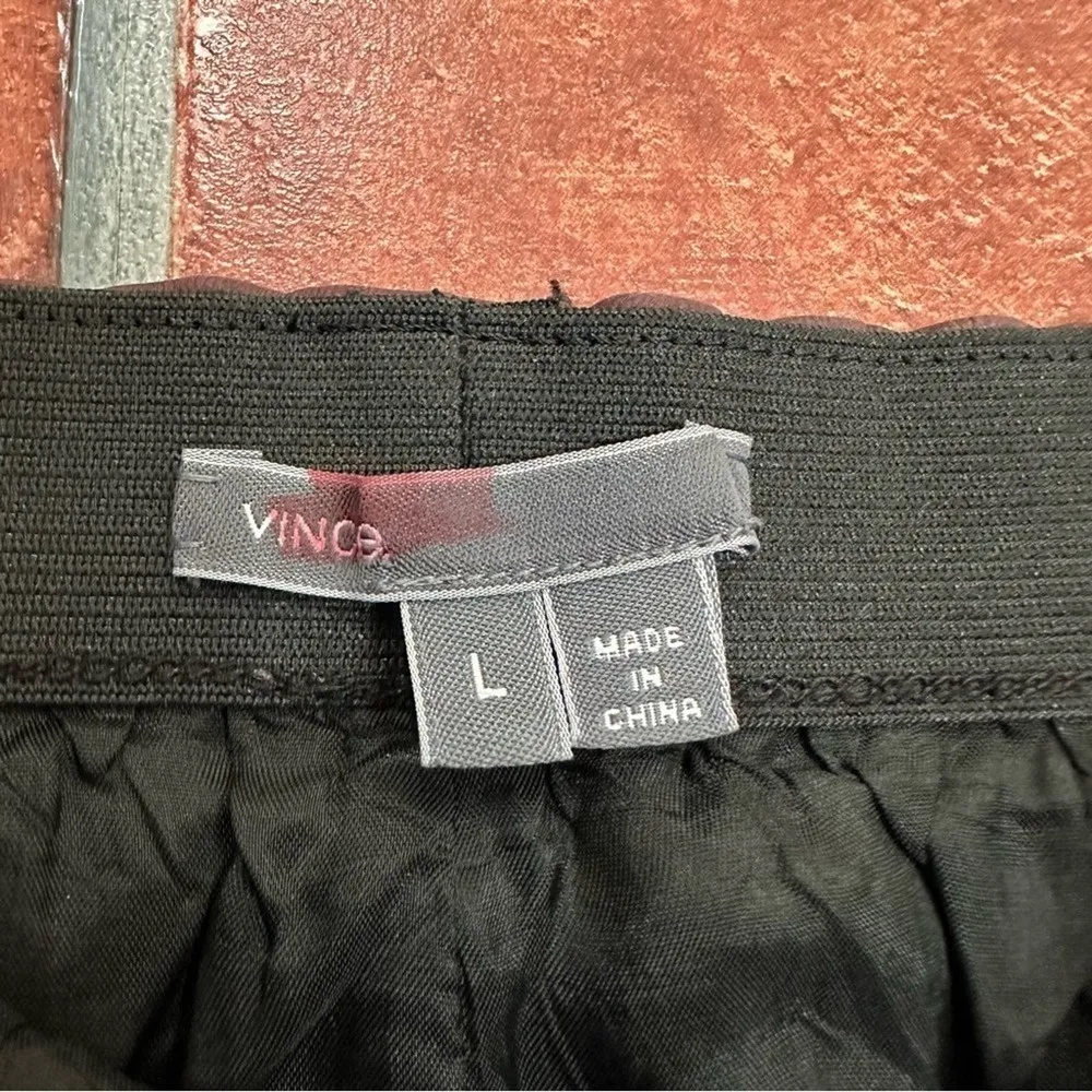 Vince Lambskin Two Tone Skirt - Image 4