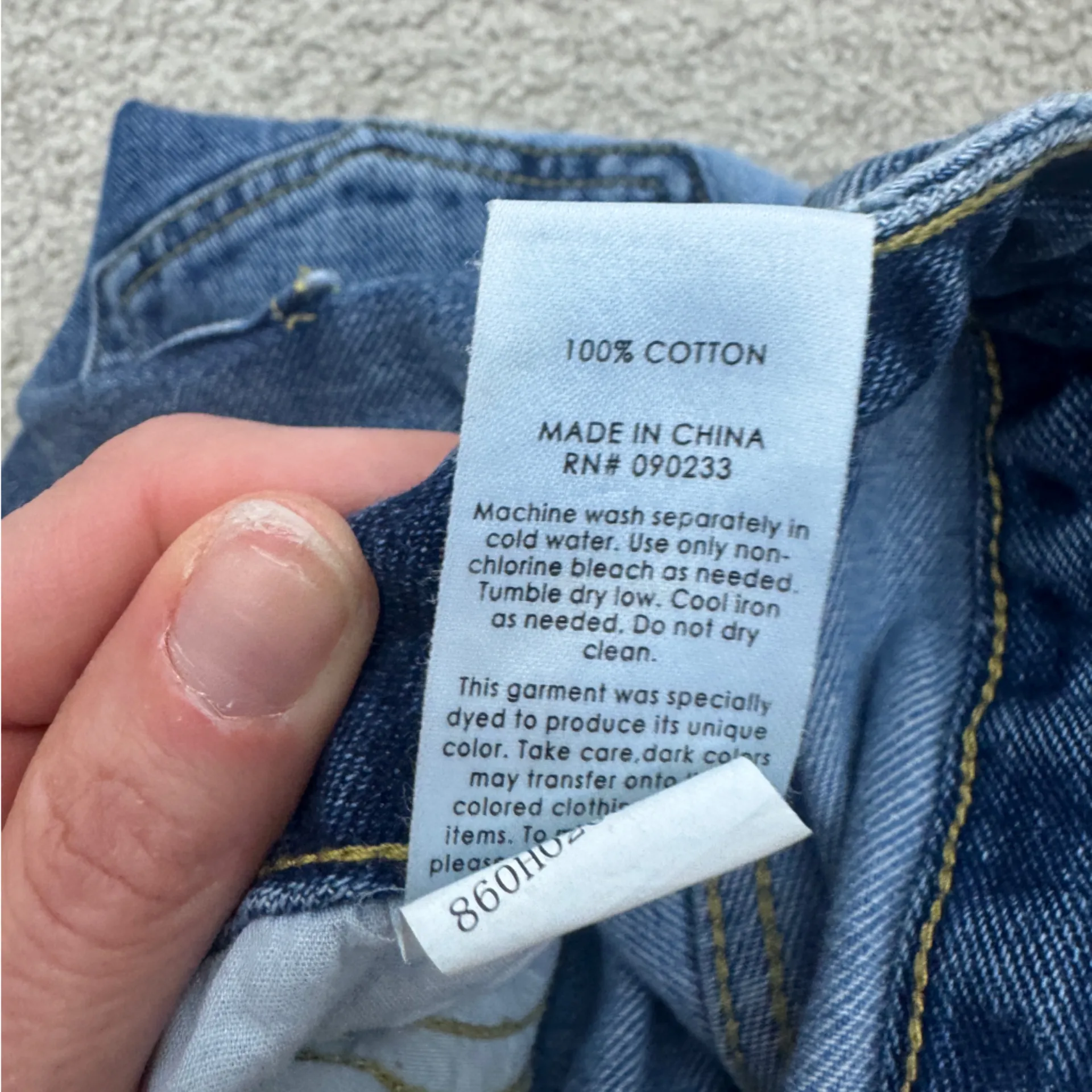 Pacsun 90’s Boyfriend Two-Tone Blue Women's Jeans - Image 5