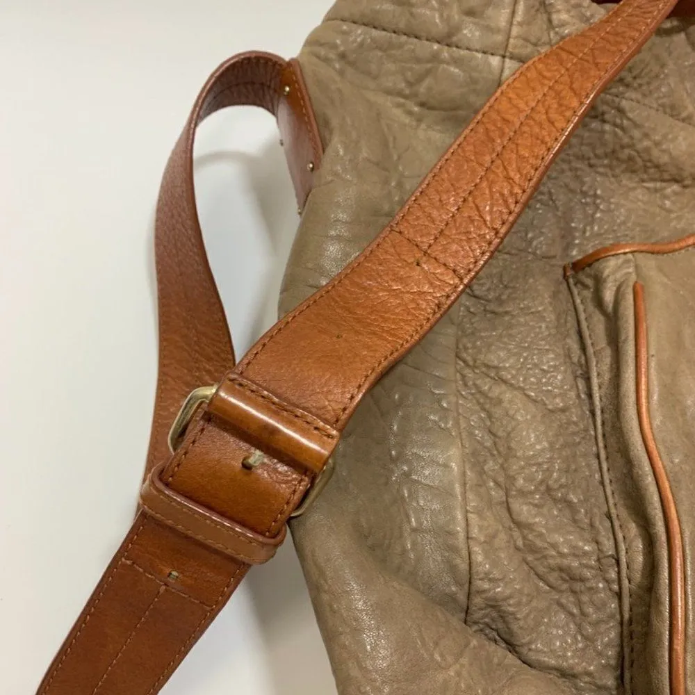 Schuler & Sons Philadelphia Leather Shoulder Purse Tan - Image 4