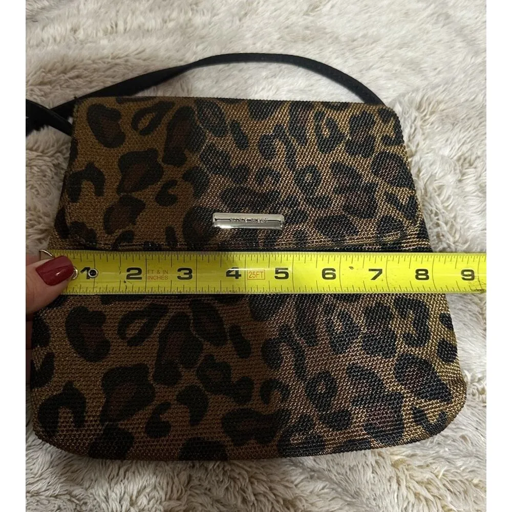 Vintage Nine West Shoulder Bag Cheetah Crossbody Animal Classic Rockabilly Retro - Image 9