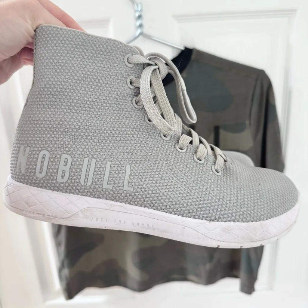 NOBULL Men's/Womens High-Top Outwork Sneaker In Arctic Grey Size M5.5/W7 - Image 9