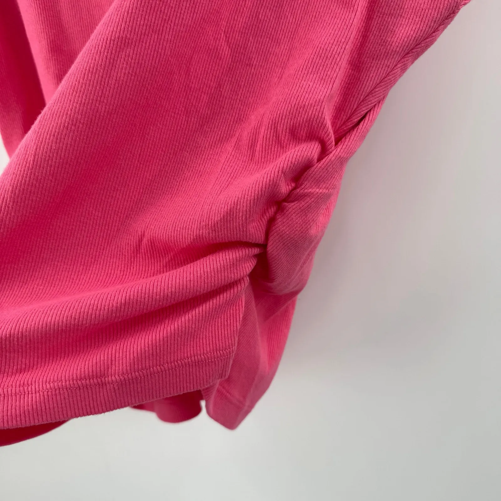 Michael Stars Top Women's Size Extra Large NEW Amara Zinnia Pink Ribbed NWOT - Image 10