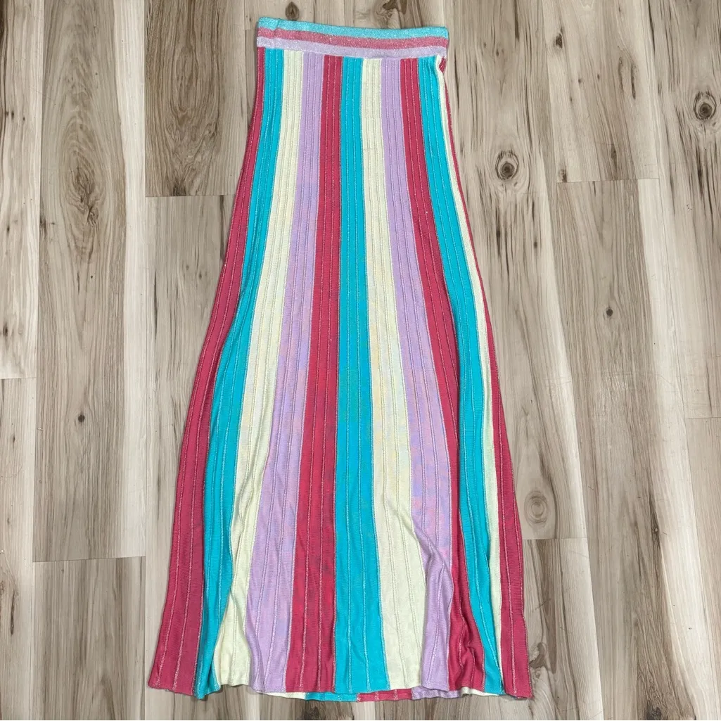 Anthropologie Find Me Now Striped Knit Maxi Skirt Women’s Small - Image 4