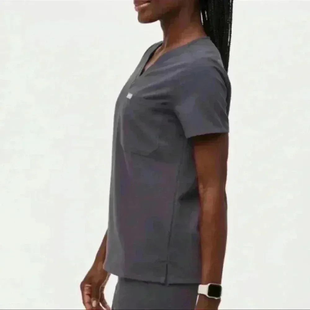 Figs Catarina One-Pocket Short Sleeves V-neck Scrub Top Size XXL - Image 4