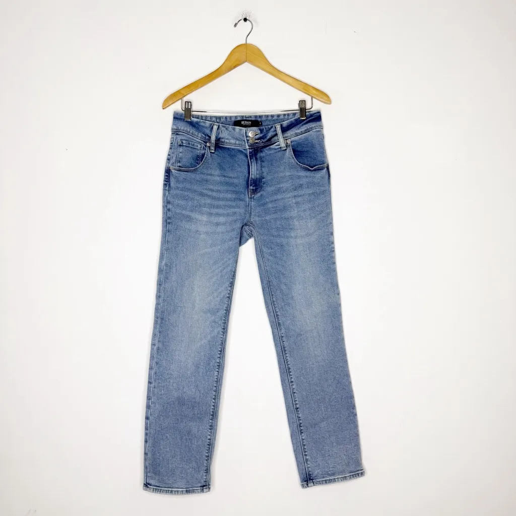 Hudson Los Angeles Straight Leg Jeans Size 8 Medium Wash - Image 4