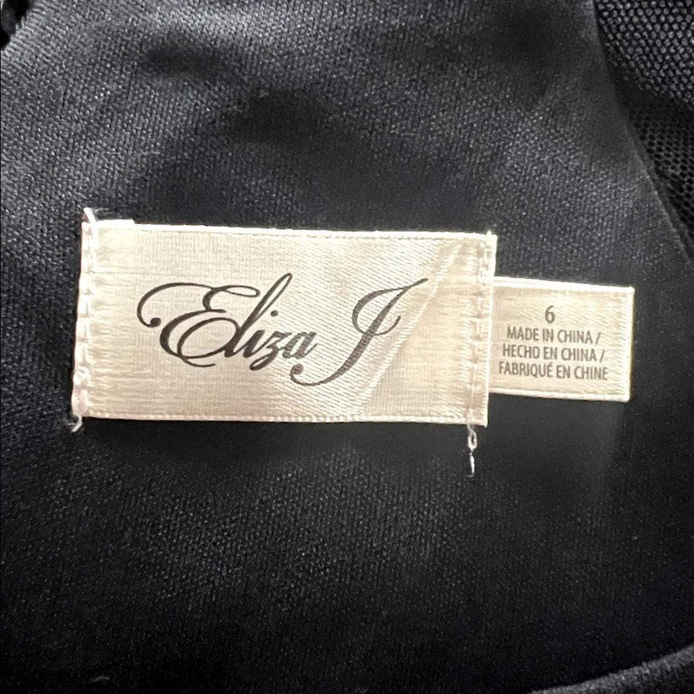 Eliza J. Mush Flutter Sleeve Maxi Dress in Navy, Size 6, NEW - Image 11