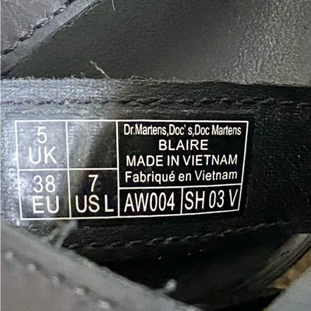 Dr. Martens Black Blaire Brando Leather Strappy Chunky Platform Sandals - Image 7