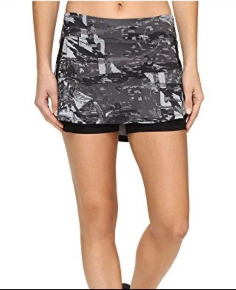 The North Face Kick Up Dust Running Skort Black Gray Size Large - Image 14