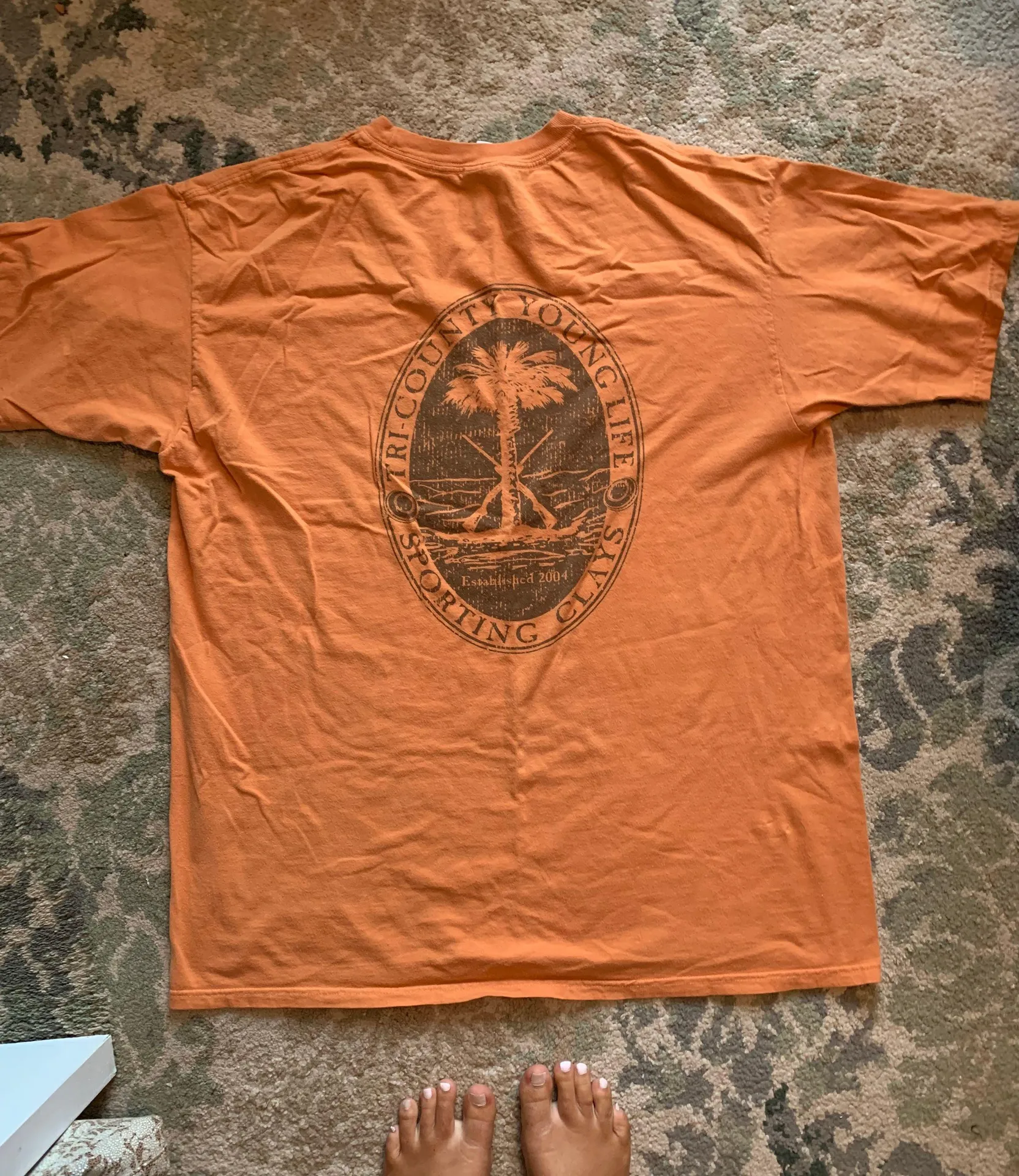 Younglife T Shirt Orange Size L - Image 2