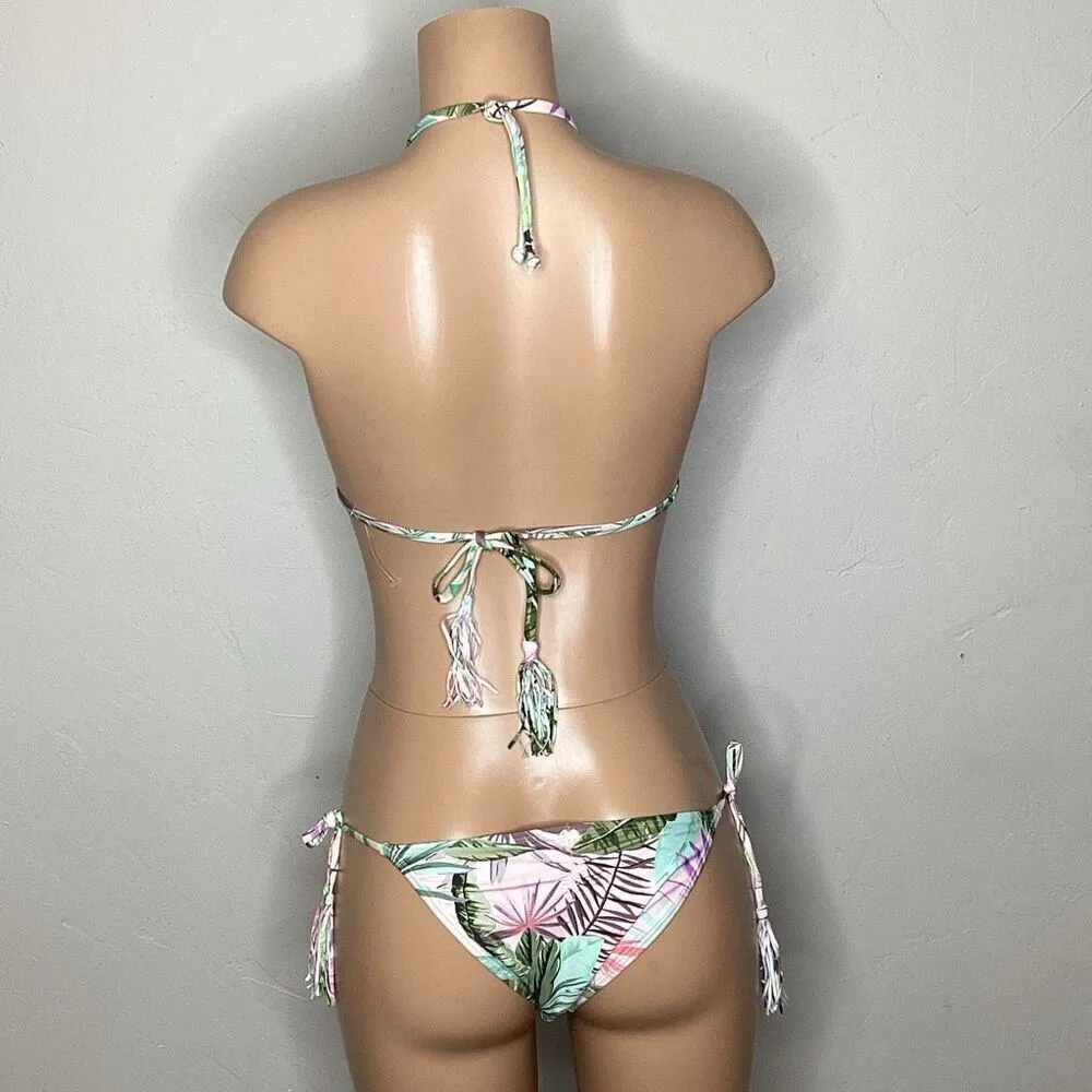 New. PQ tropical beaded teeny bikini. L-top/M-bottom. Retails $ 168 - Image 4
