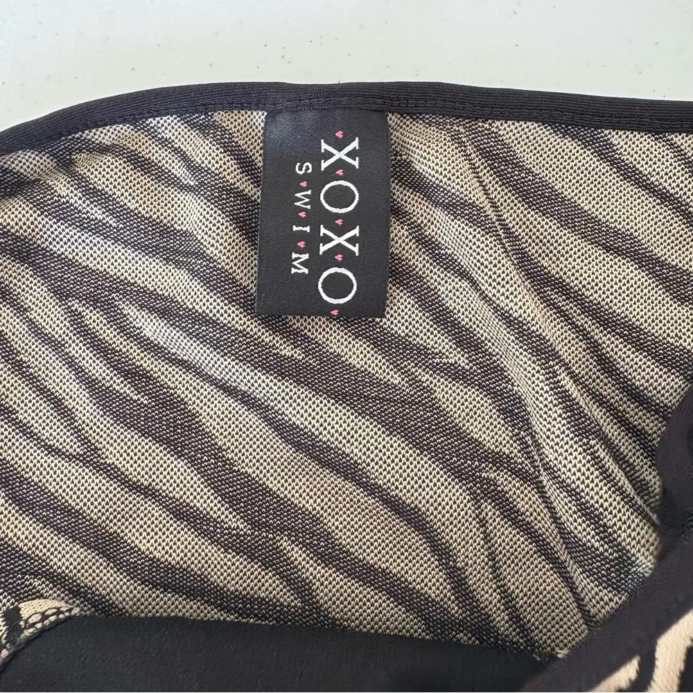 NWT  vintage zebra print bikini bottom dead stock size small made in USA - Image 3