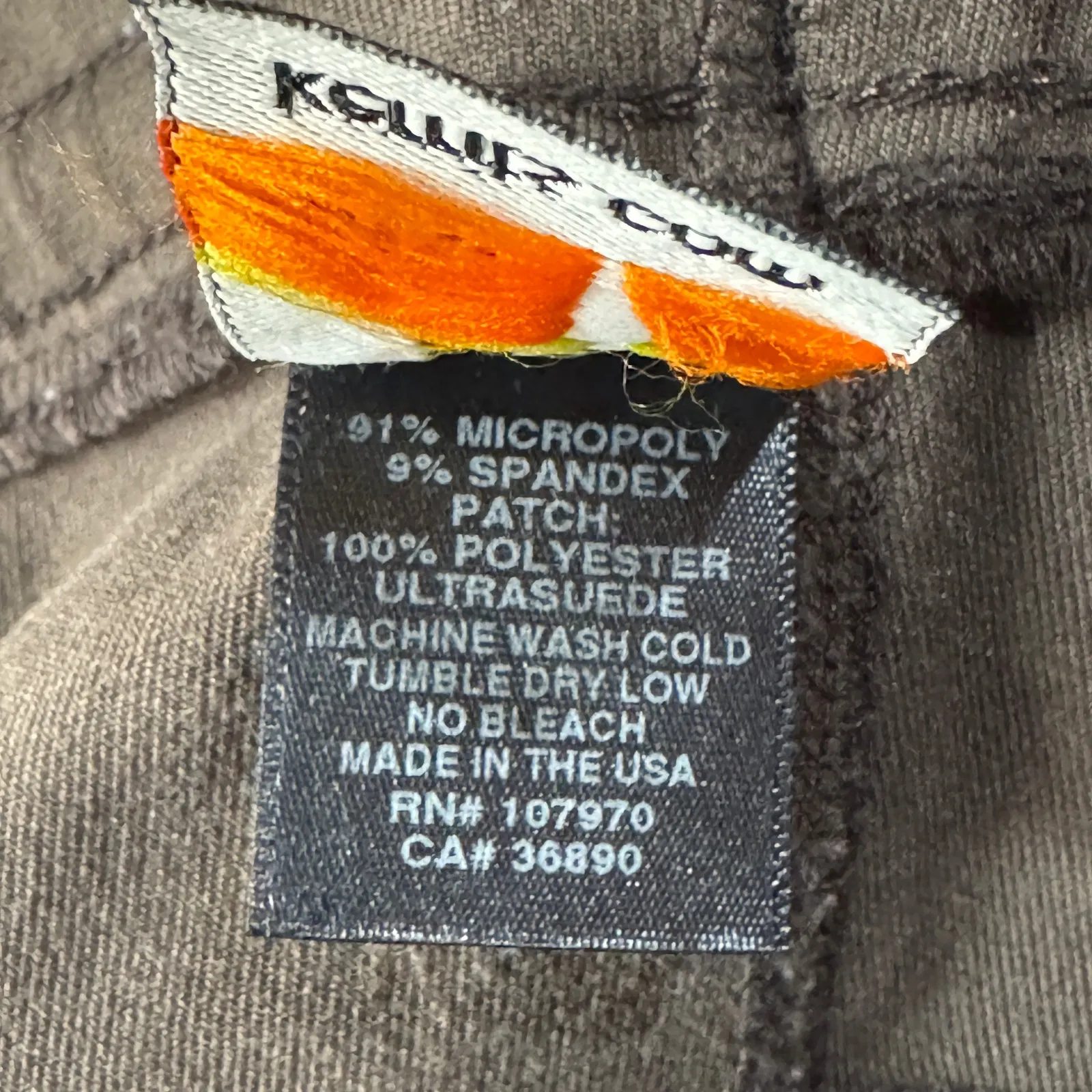 Kerrits Medium Knee Patch Leggings Stretch Hi-Rise Elastic Waist Pull-On Brown - Image 10