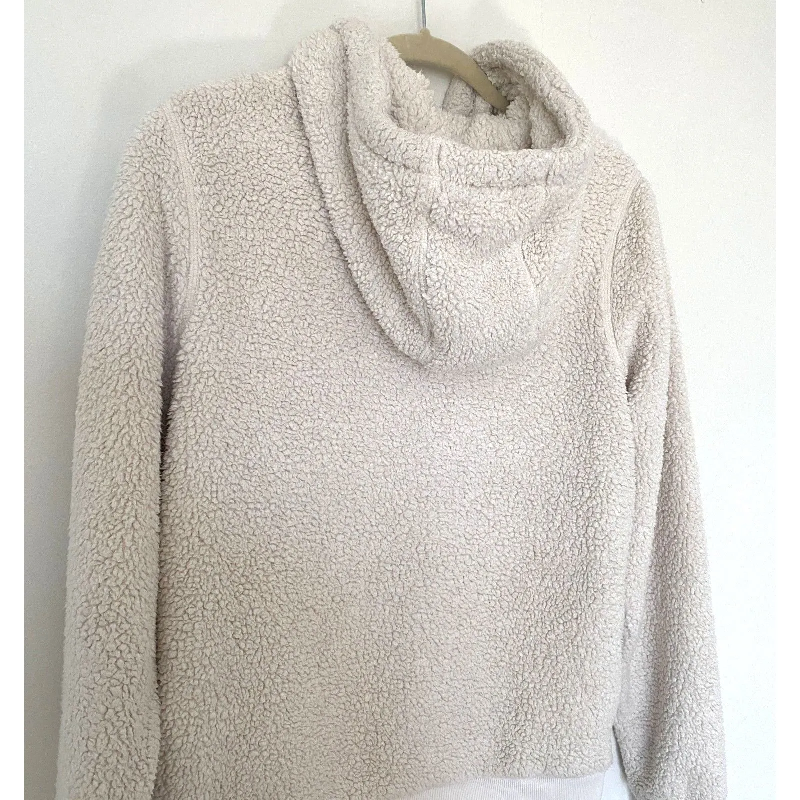 Athleta Tugga Sherpa Thumb Holes Side Pockets Sleeve Warm Cozy Hoodie Sz S - Image 11