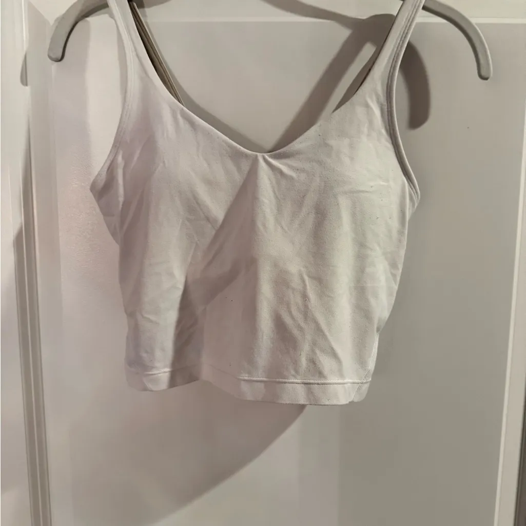 Lululemon Align tank top, light support. White. Size 4. - Image 2