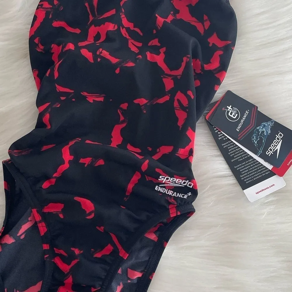 𝅺SPEEDO Endurance+ Wrack It Up Ladies Super Pro One
Piece Swimsuit 20 NWT - Image 7