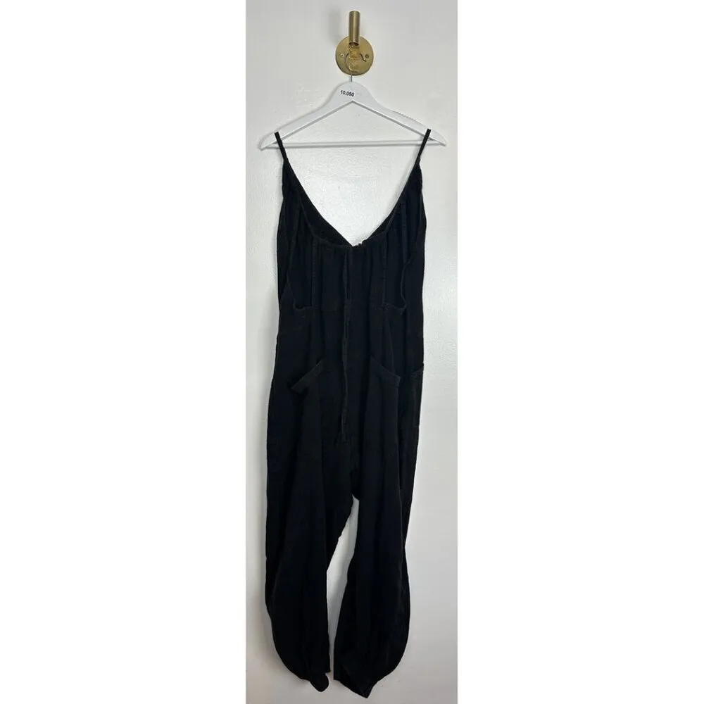 FREE PEOPLE Dream Free Harem One Piece Jumpsuit in Black Size Medium - Image 9