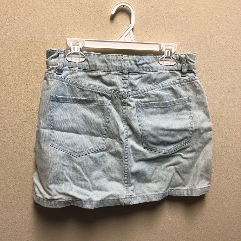 Light Wash Tie Skirt - Image 4