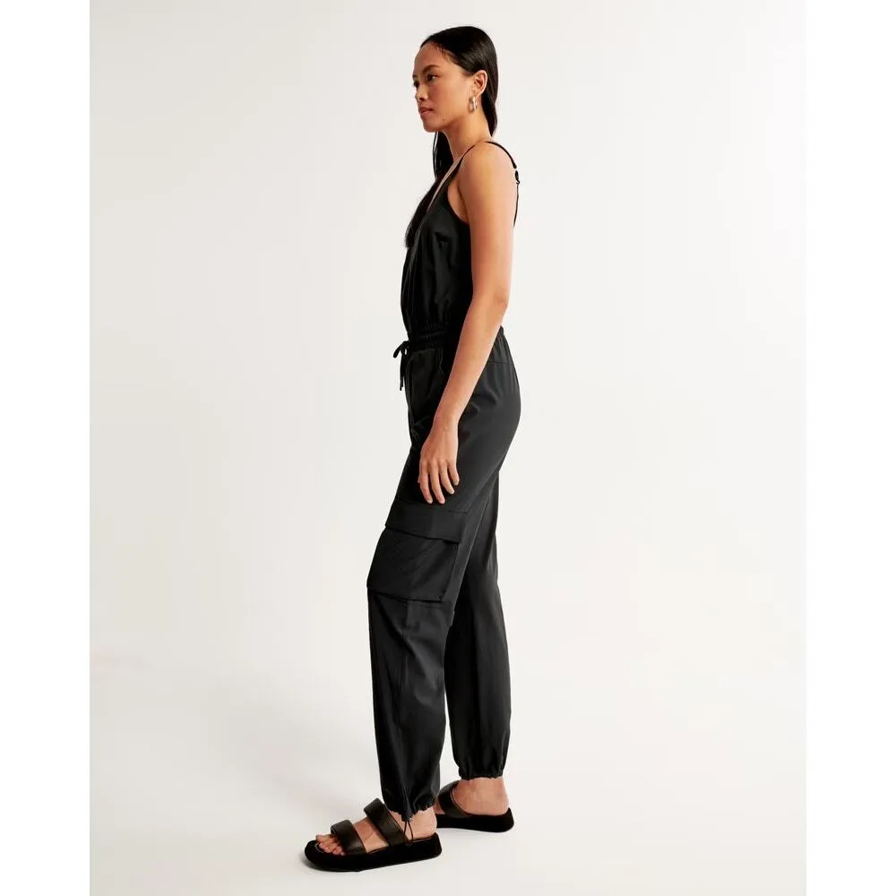 Abercrombie & Fitch Traveler Sleeveless Scoop Neck Drawstring Romper Jumpsuit XS - Image 3