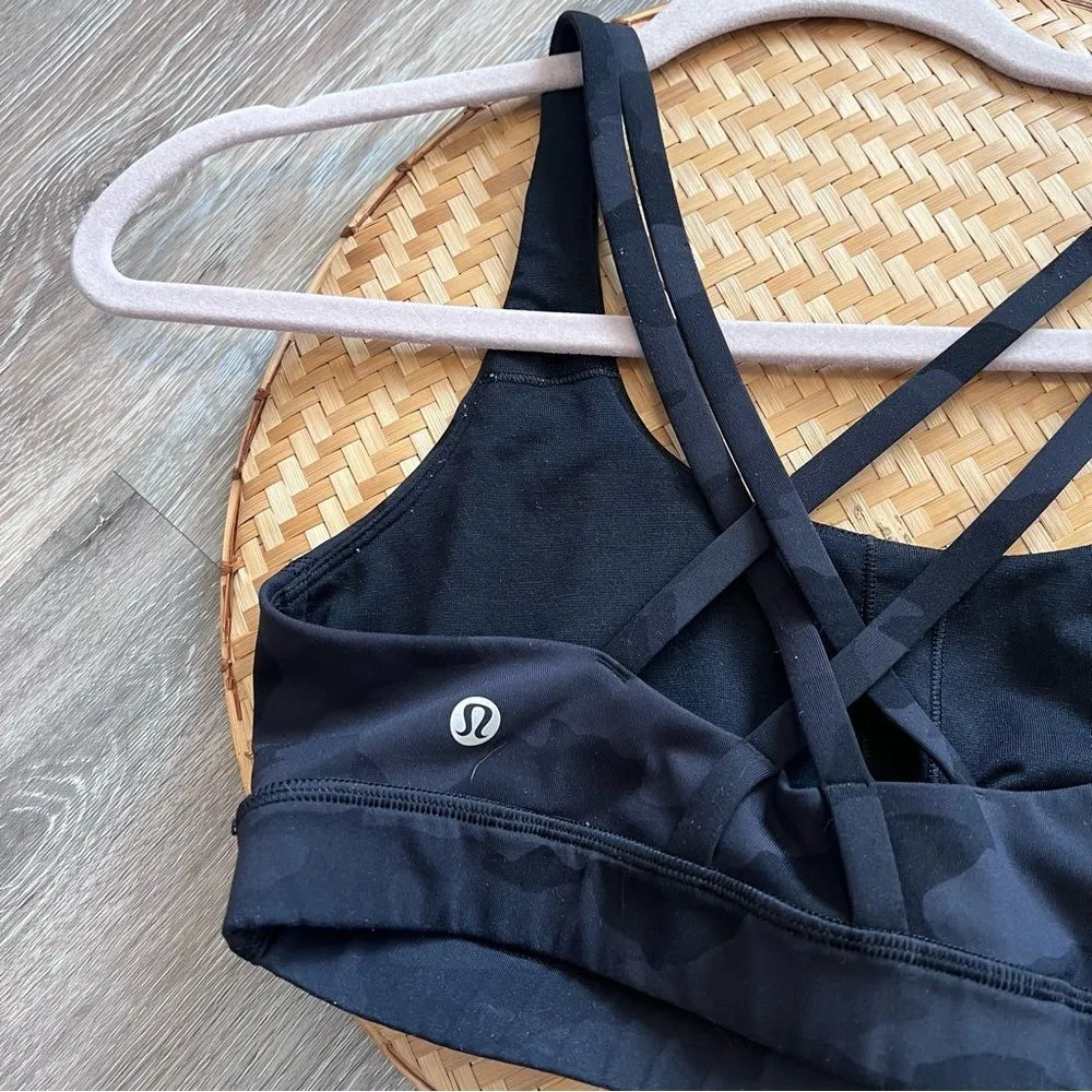Lululemon Gray camo incognito Energy sports bra Women’s Size 6 - Image 4