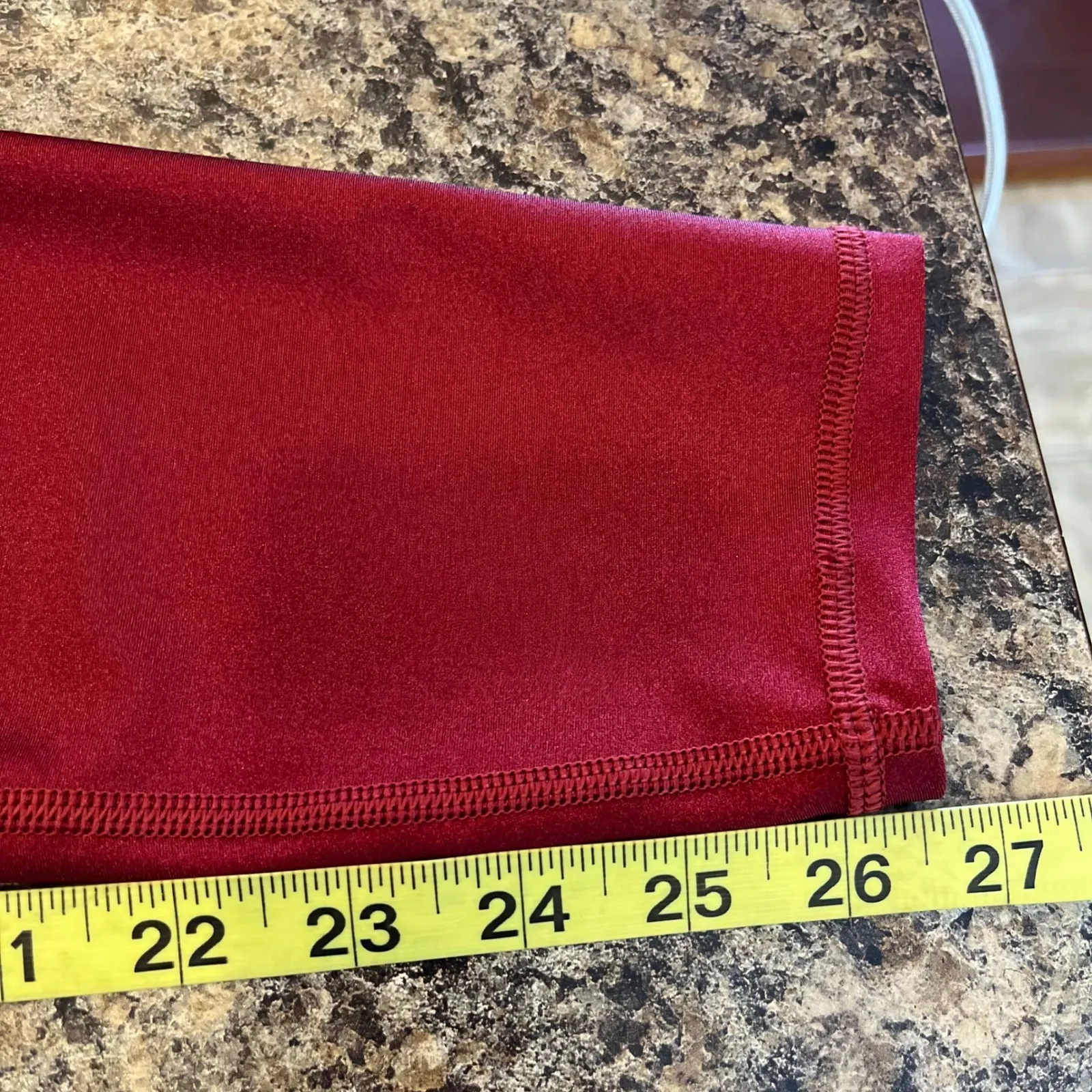 Athleta Medium Elation Shine Tight Lustre Legging Red Athleisure Workout Yoga - Image 10