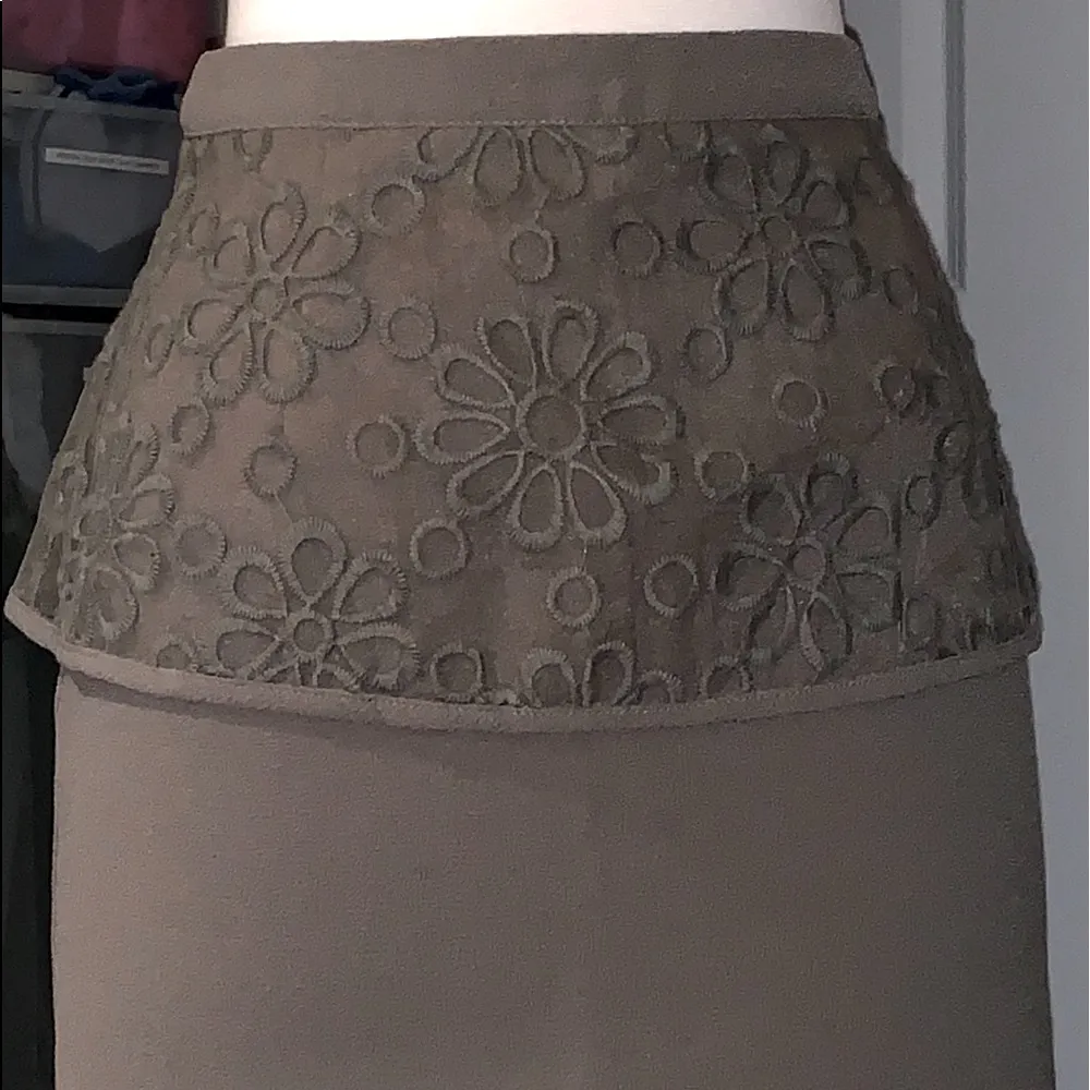 SUGARLIPS Olive Peplum Skirt - Image 2