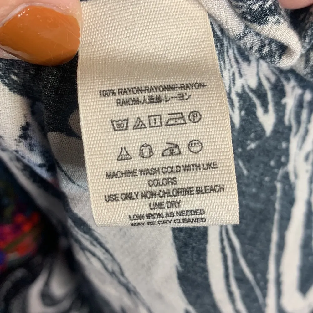 Free People Drift Away Cold Shoulder Artsy Mini-Dress Tunic W-298 Size Small - Image 9