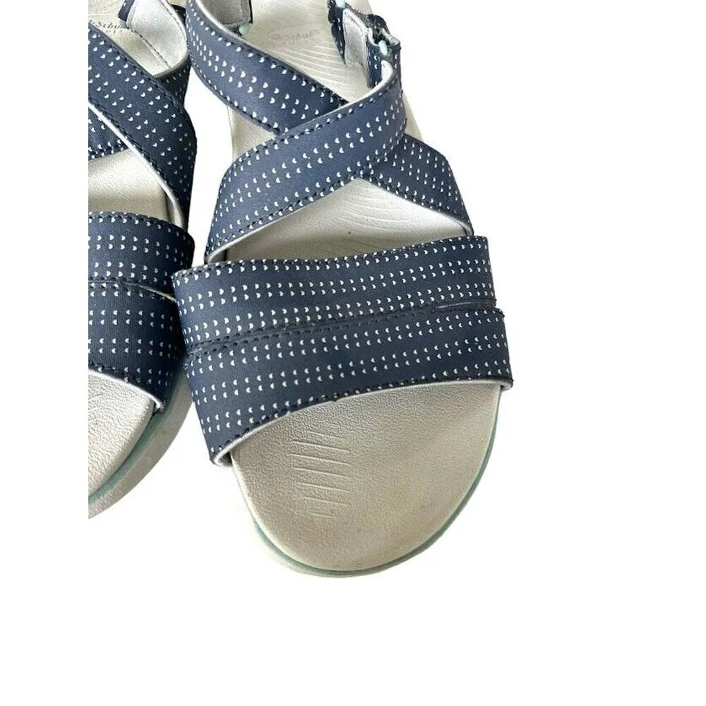 Dr Scholl's Shoes Say It Grey Strappy Sandal Size Size 9M Open Toe Flats Comfort Gray - Image 4