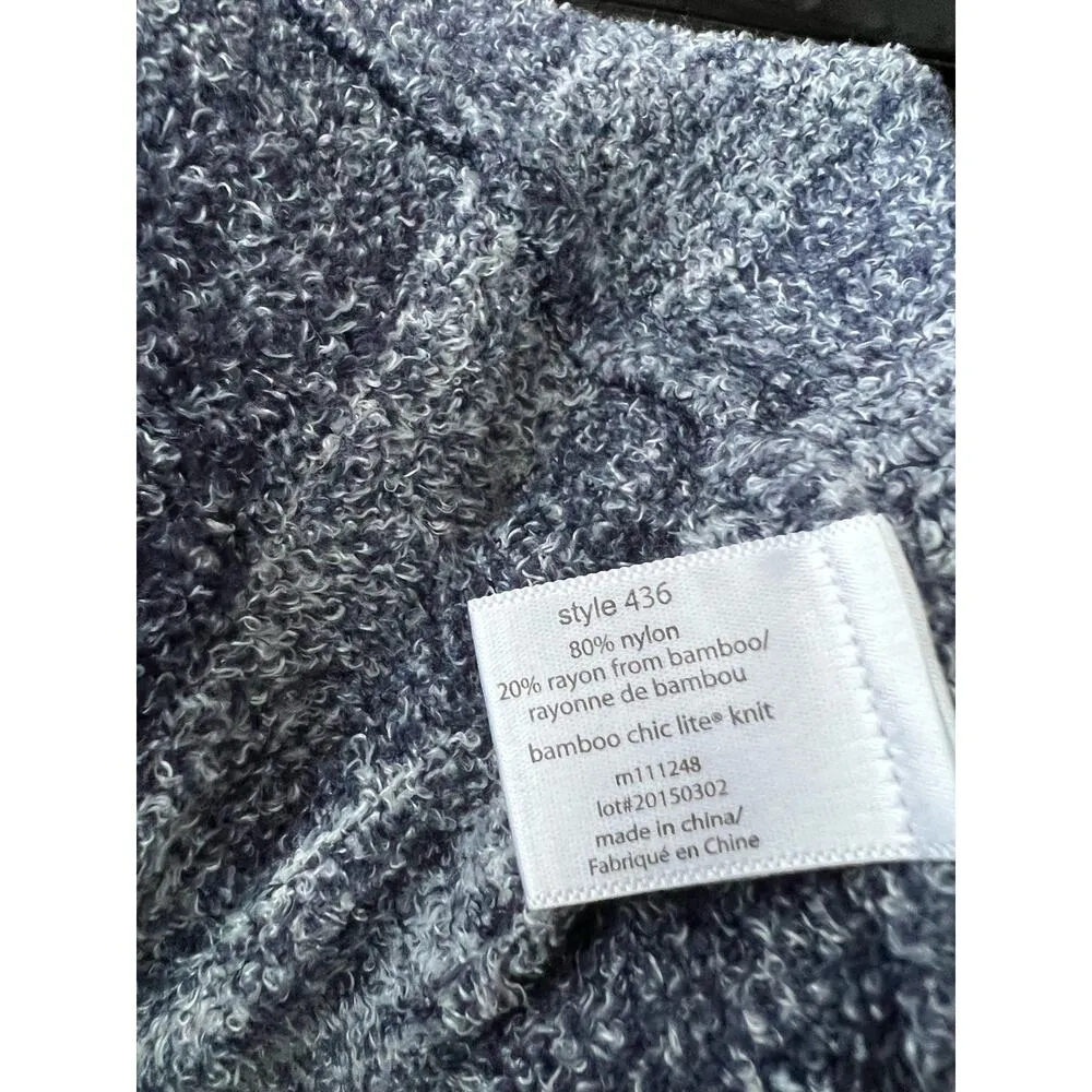 Barefoot Dreams Bamboo Chic Lite Calypso Cardigan Blue Stripe sm/med - Image 3