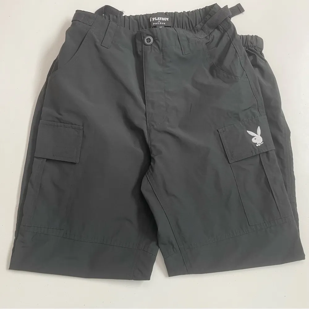 Playboy  Cargo Pants Bunny Pockets Lightweight Streetwear Gorpcore Black - Image 5