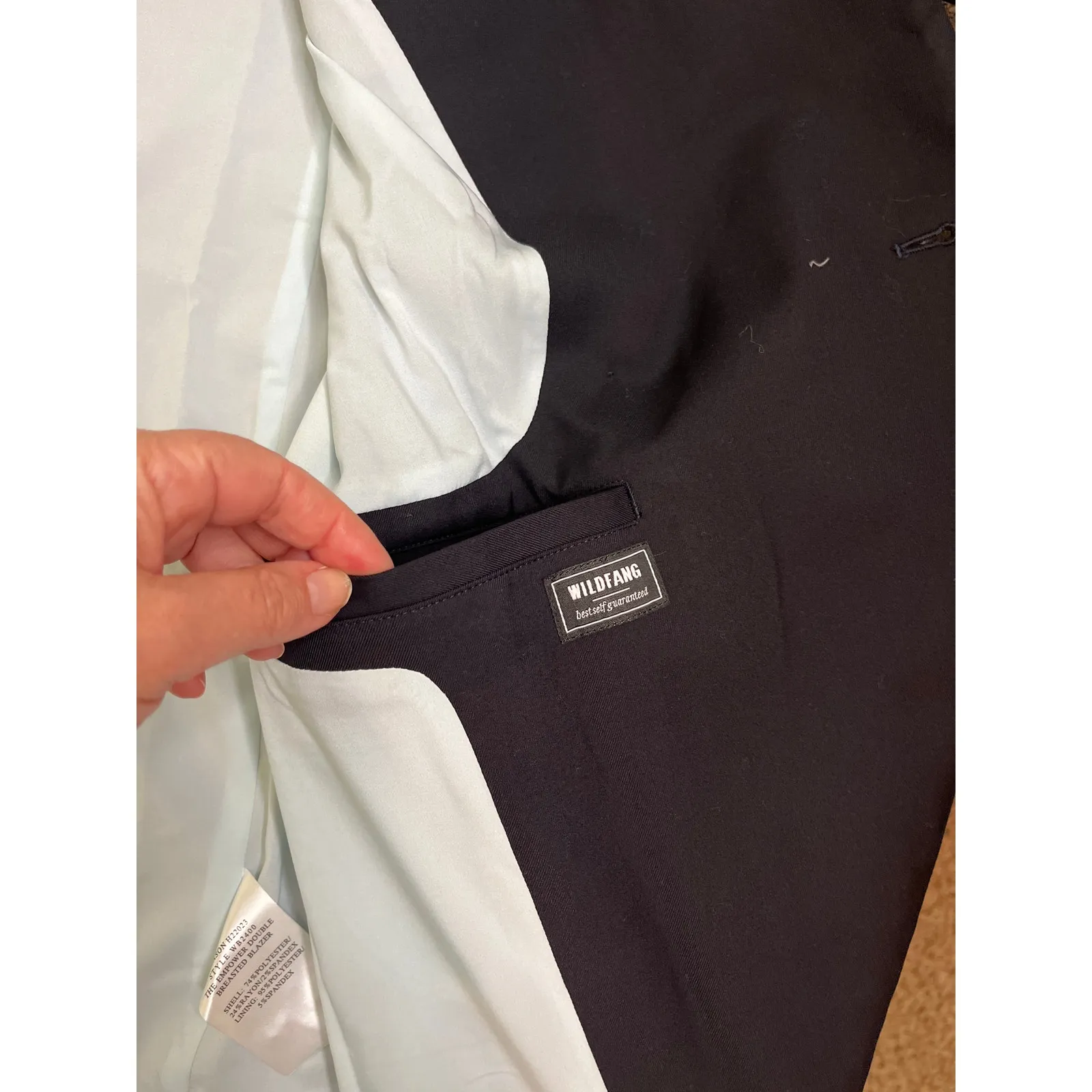 Wildfang The Empower Double Breasted Black Blazer, size XS, MSRP $188 - Image 16