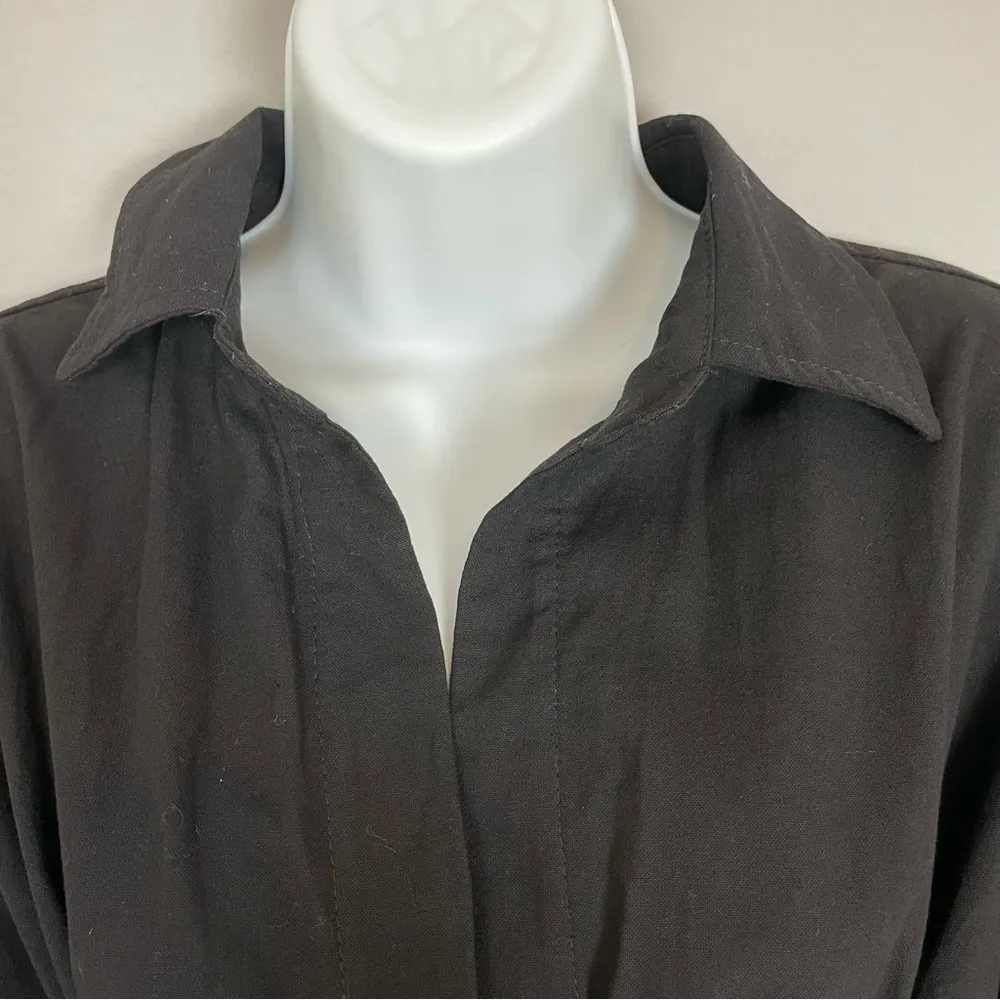 NWT Lioness Urban Outfitters Dress Hey You Twist Front Black Small Plunge V-Neck - Image 16