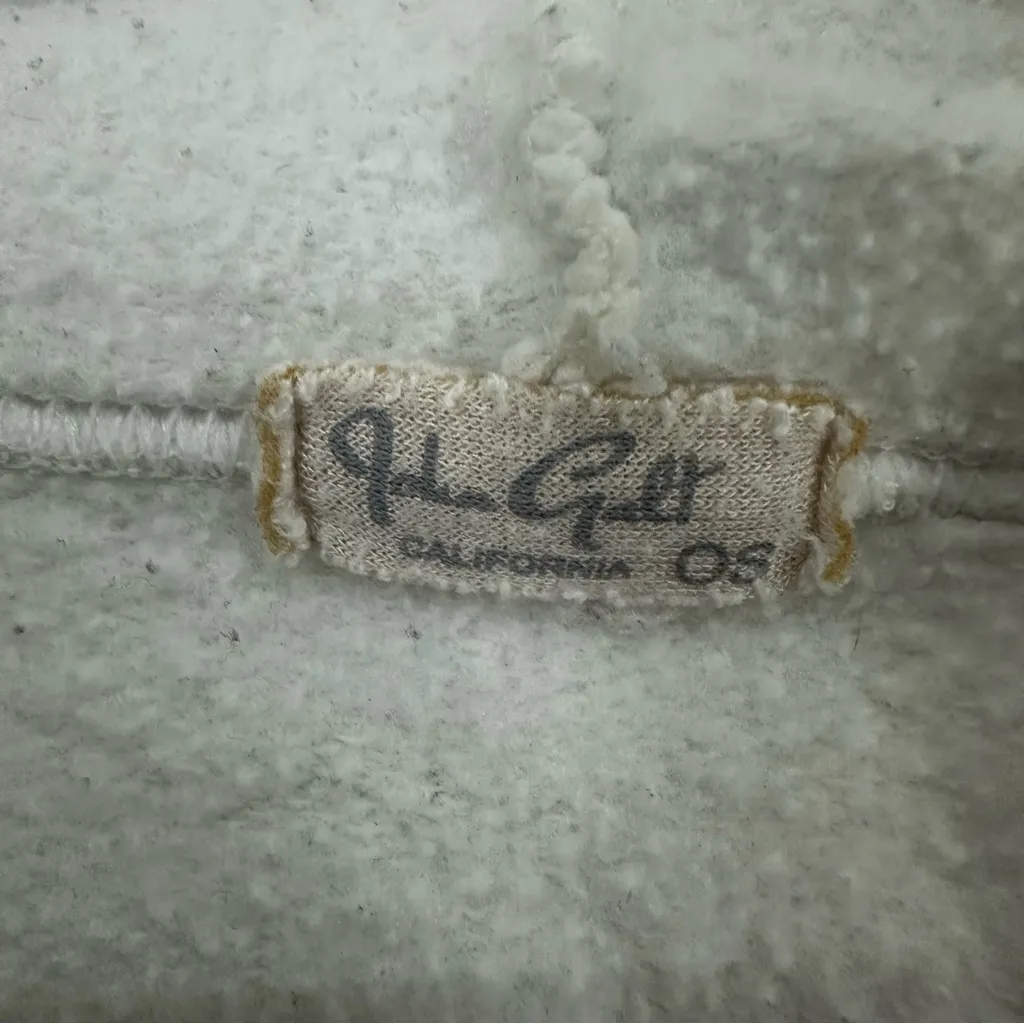 Brandy Melville Heaven Sent Full Zip Hoodie Womens OS White - Image 8