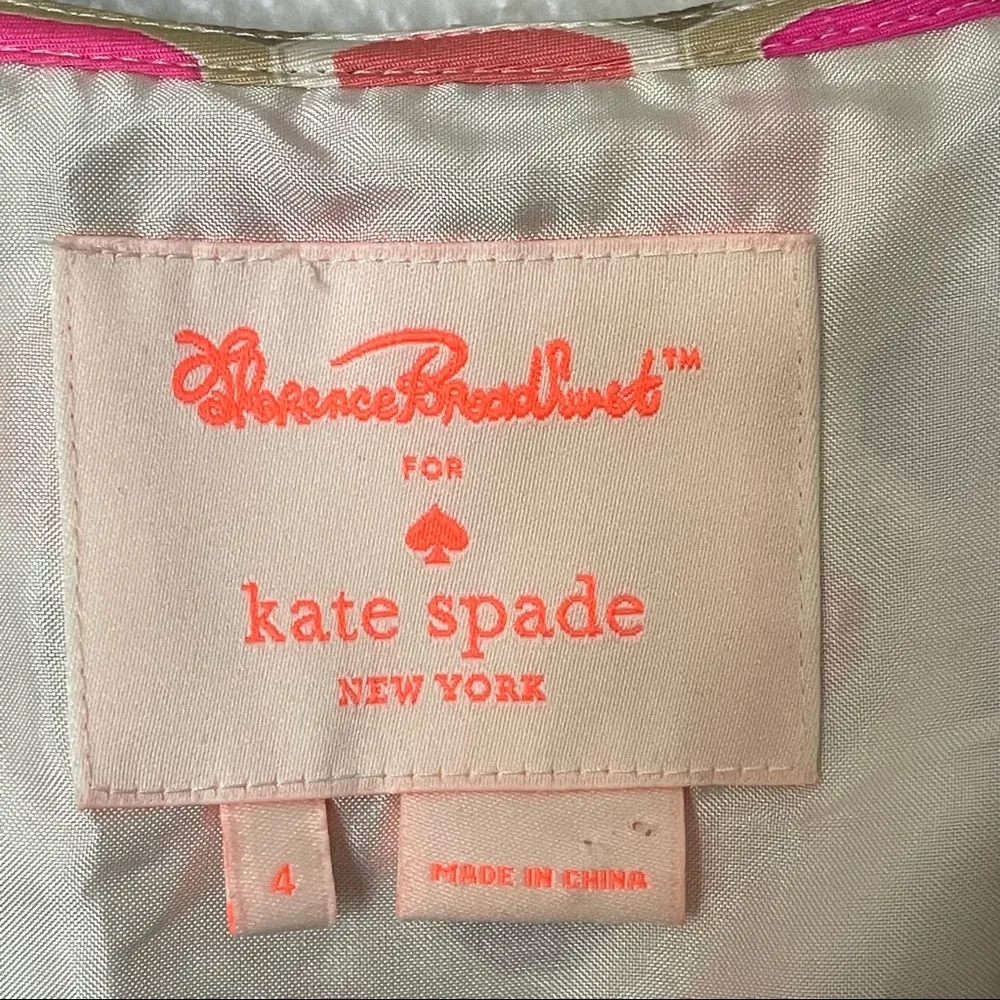 Florence Broadhurst for Kate Spade Silk Knee Length Aubrey Wrap Dress Size 4 - Image 2