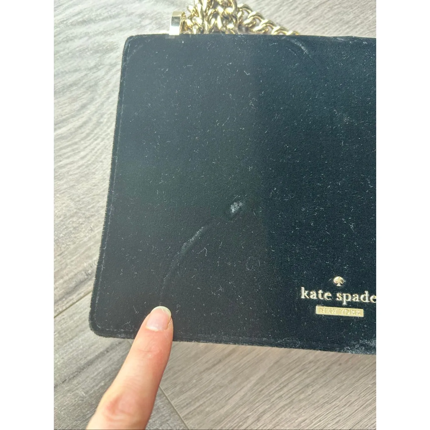 Kate Spade Watson Lane Marci Black velvet like material - Image 5