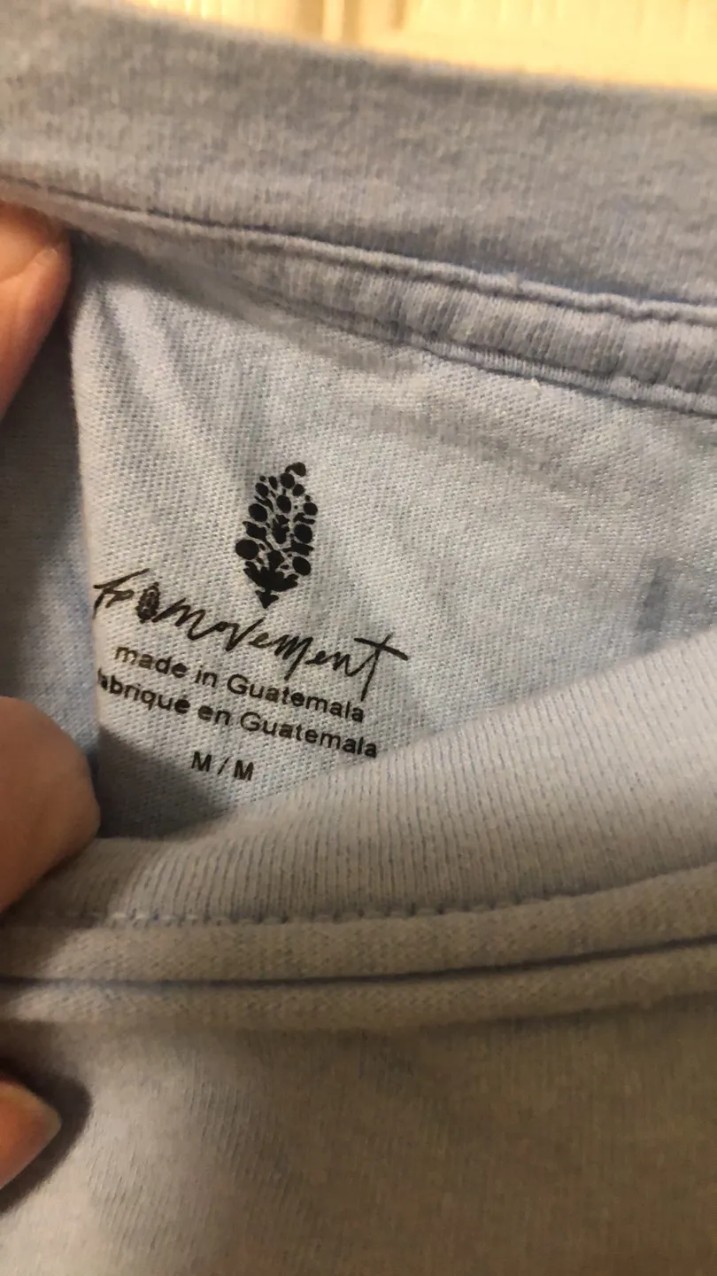 Womens FP Movement by Free People Tee sz M blue - Image 5