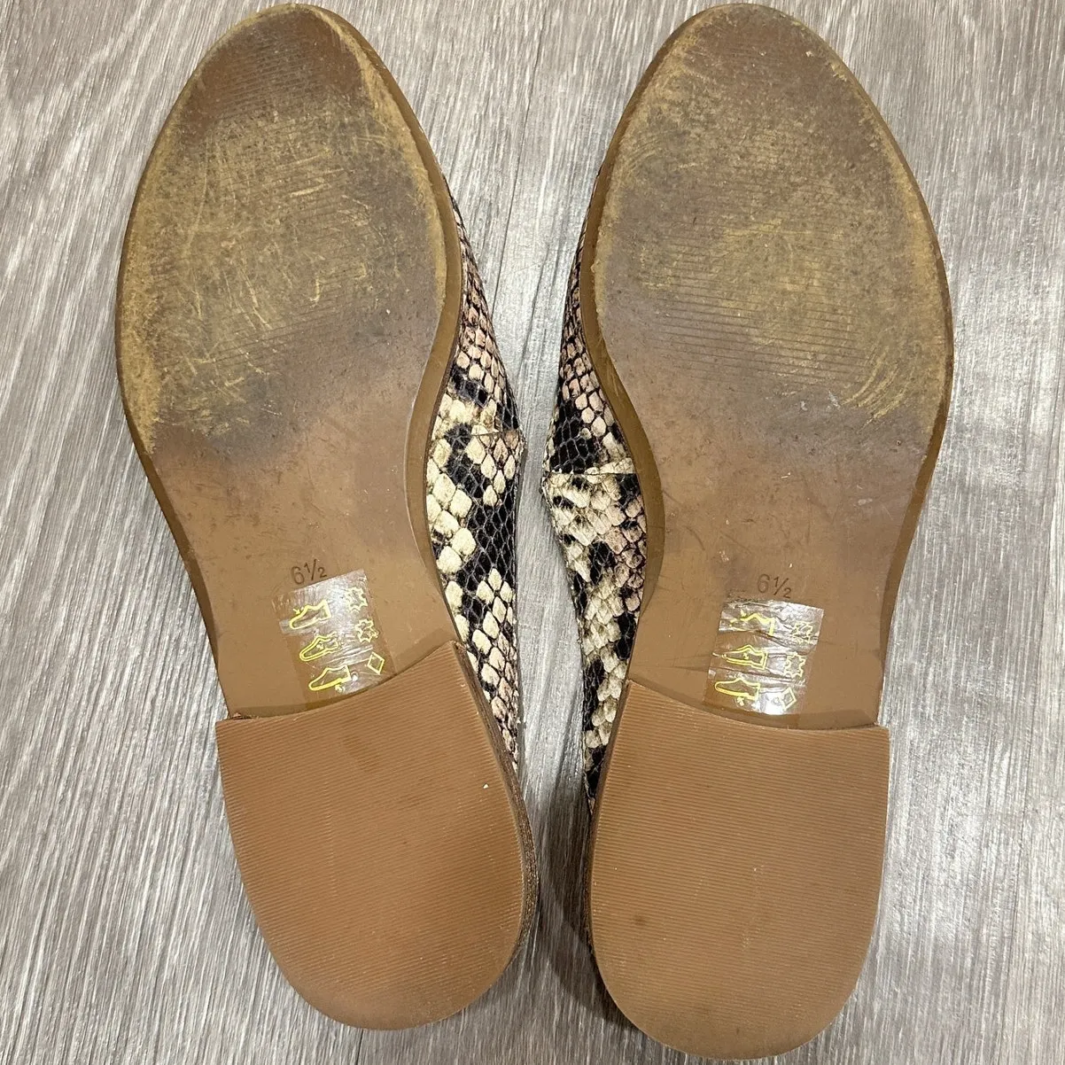 Madewell Frances Loafer Mule Snake Embossed Leather Preppy Office Career Casual - Image 8