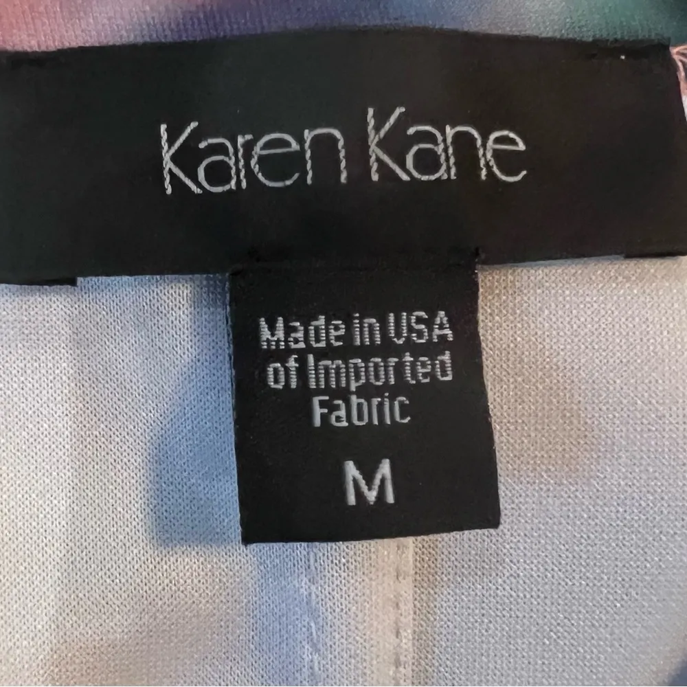 Karen Kane abstract watercolor floral print dress size medium - Image 5