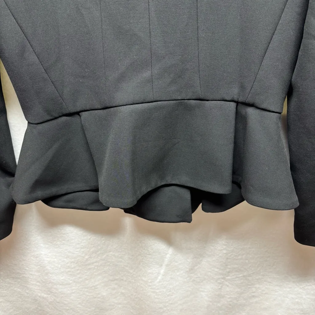 Zara Black Women's Blazer with Asymmetrical Zipper‎ - Image 10