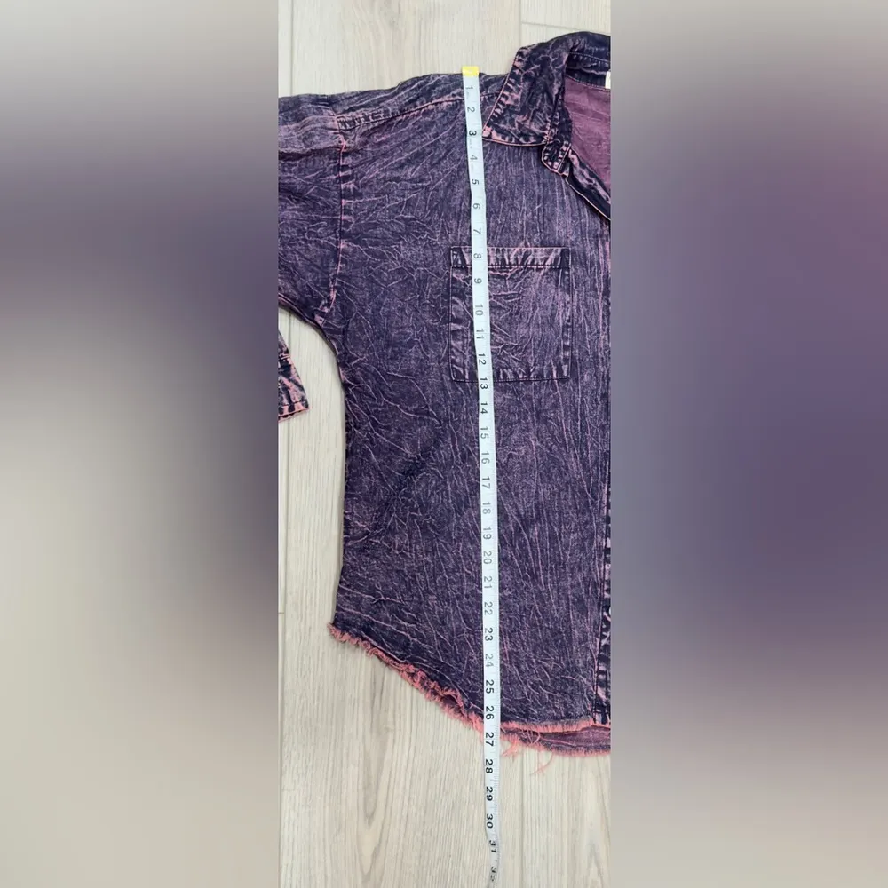 Electric & Rose Elliot Dresshirt Acid Denim. 100% cotton. 💜💟 Purple - Image 5