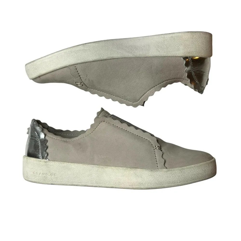 Cole Haan GrandPro Spectator Scalloped Slip-On Sneaker Beige Size 5.5 - Image 4