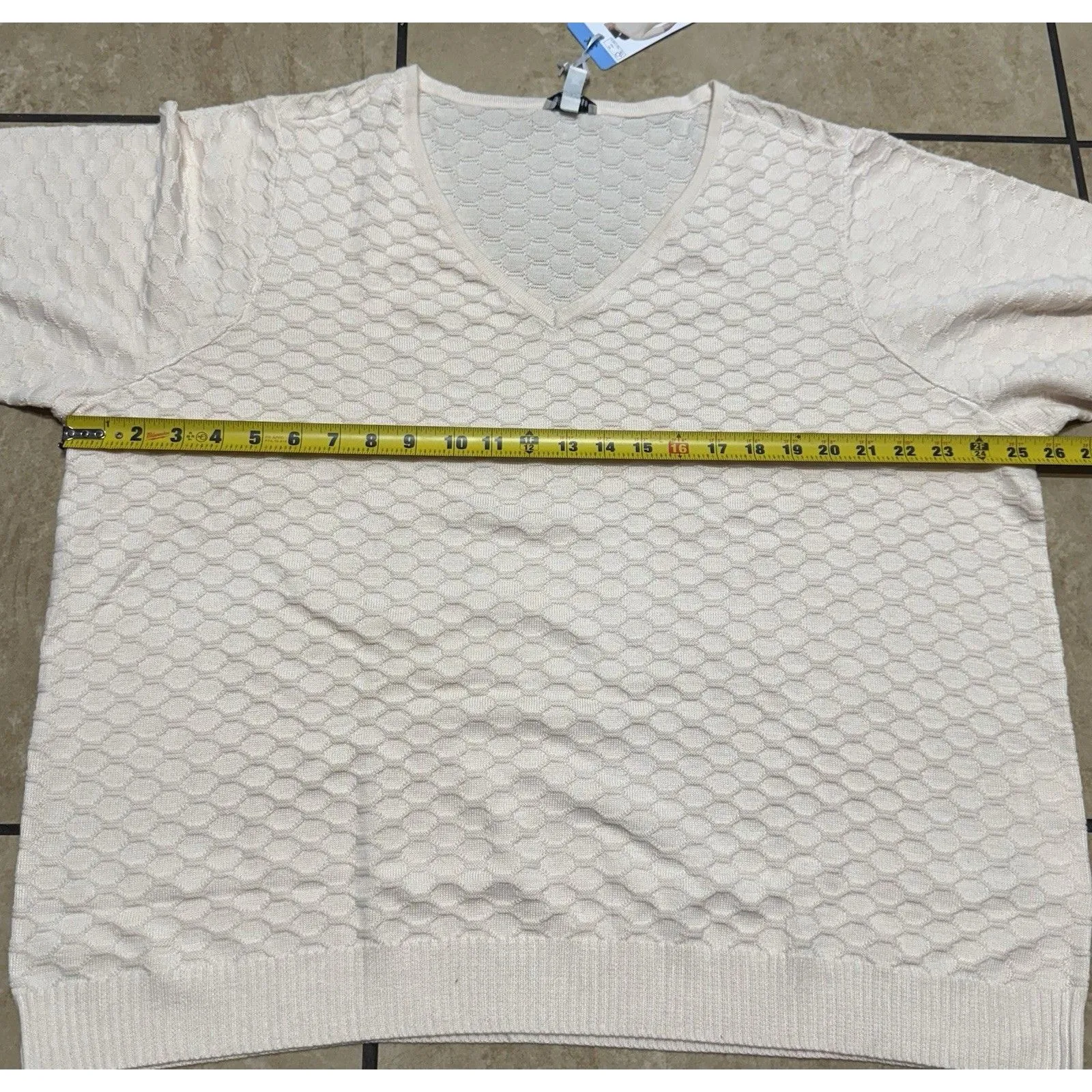 Ella Moss Women's Elbow Sleeve Shirt/Sweater Lightweight, Size-3X, Cream New - Image 7