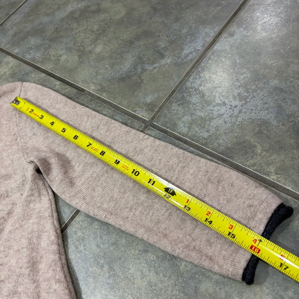 Philosophy Dane Lewis Cashmere Beige Asymmetrical Tunic Sweater Sz S Minimalist - Image 6