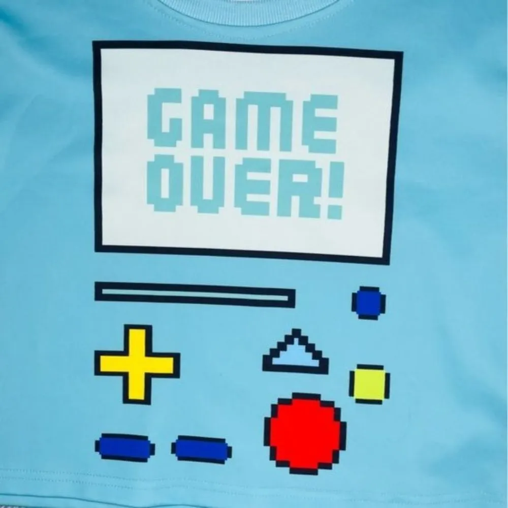 Zoel Cropped “ game over “ gamer sweatshirt sweater no size should be a large Blue - Image 2