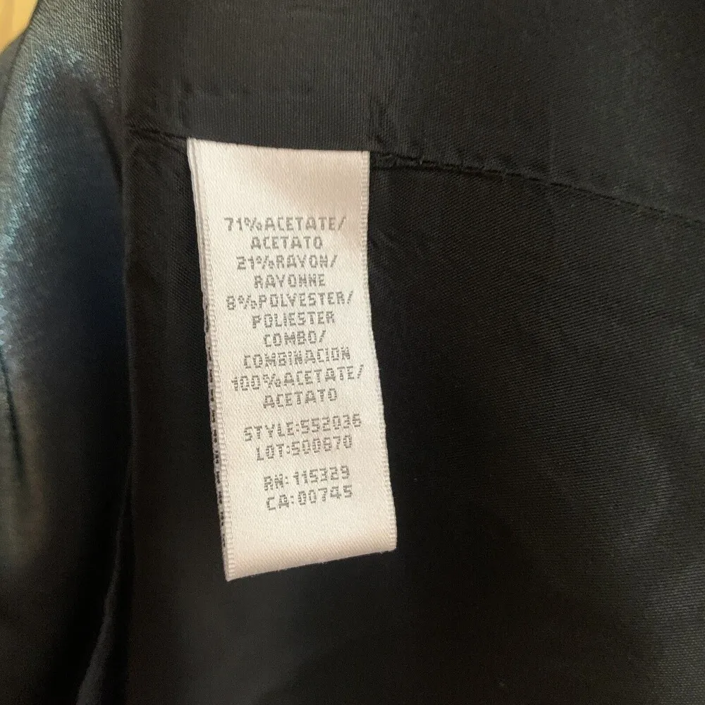 Badgley Mischka Sz 8 Green Sateen Embellished Sleeveless Cocktail Evening Dress - Image 5