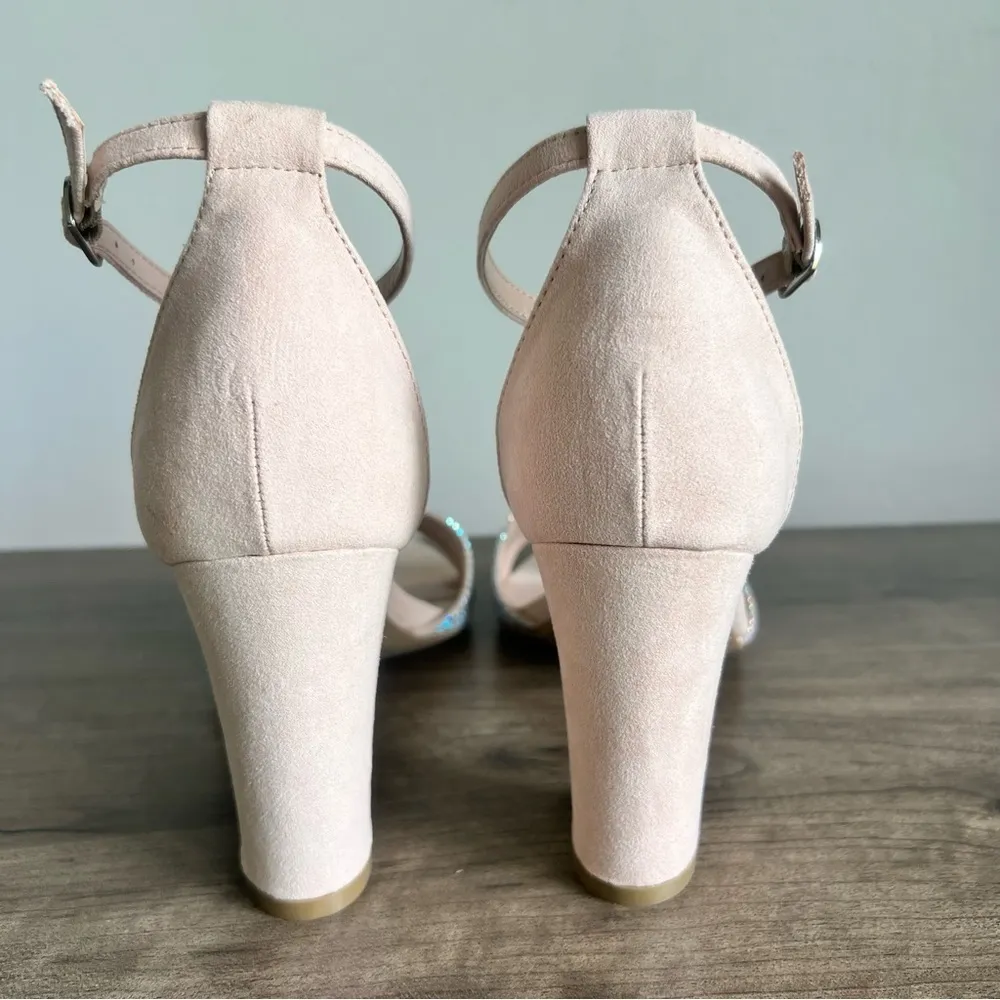 Madden Girl Brenda R Blush Iridescent Women's Heeled Sandal Size 8.5 SKU#24757 - Image 6