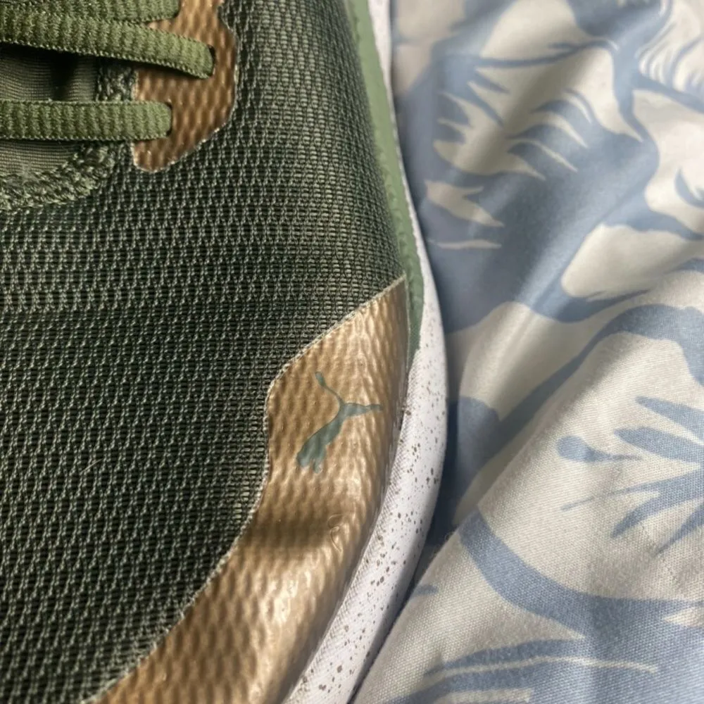 Puma Green & Gold Sneakers Women’s Size 7 Athletic Casual Shoes - Image 6